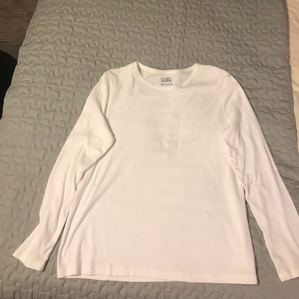 Long Sleeve T Shirt, White